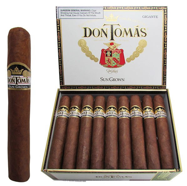 Don Tomas Sun Grown Gigante Open Box and Stick