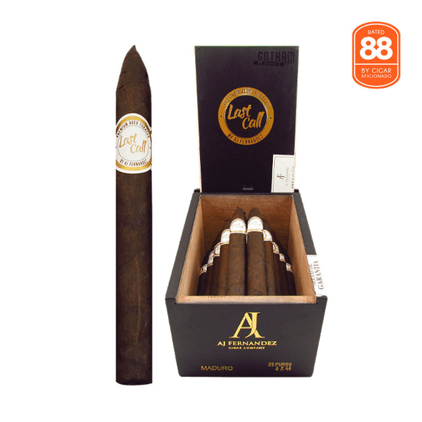 AJ Fernandez Last Call Maduro Flaquitas open box and stick
