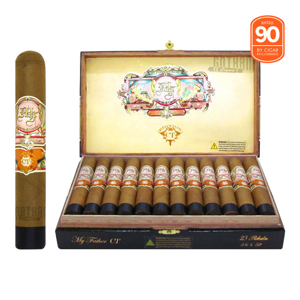 My Father Connecticut Robusto open box and stick
