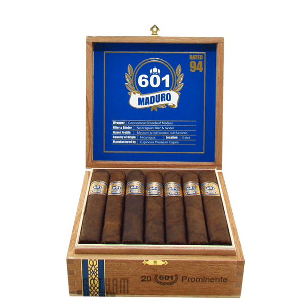 601 Blue Label Maduro Prominente Box