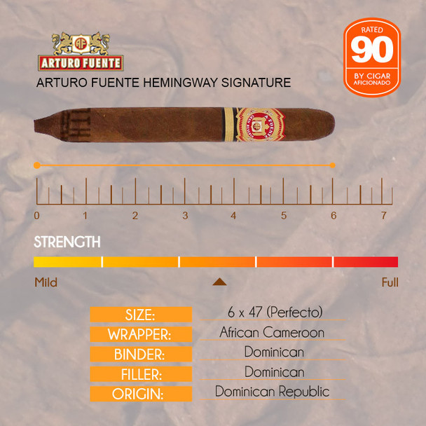 Arturo Fuente Hemingway Signature info