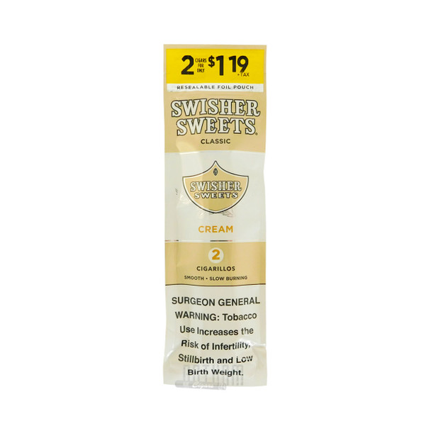 Swisher Sweets Cigarillos Cream foilpack front