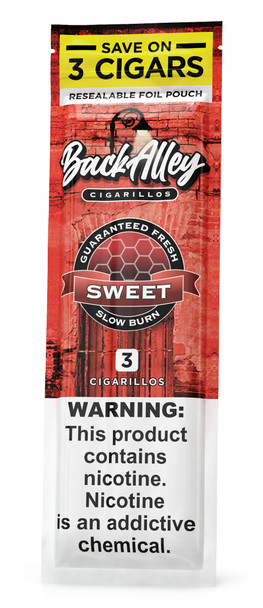 Back Alley Cigarillos Sweet foil pack