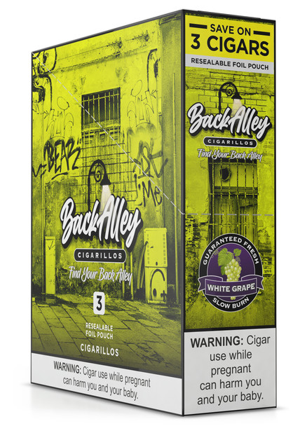 Back Alley Cigarillos White Grape box