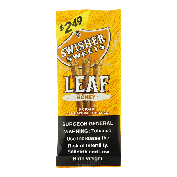 Swisher Sweets Leaf Honey 10/3 Pouch 3/$2.19 Foilpack
