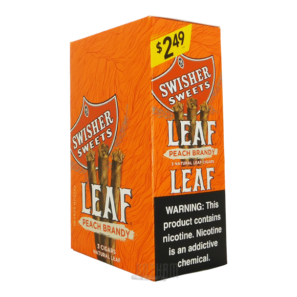 Swisher Leaf Peach Brandy Box