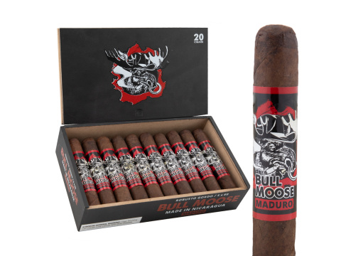 Chillin Moose Bull Moose Maduro Robusto Gordo Box and Stick
