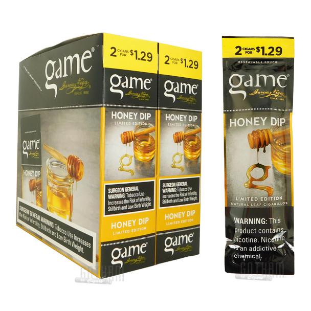 Game Cigarillos Honey Dip Box and Pack