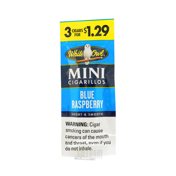 White Owl Mini Cigarillos Blue Raspberry pouch front
