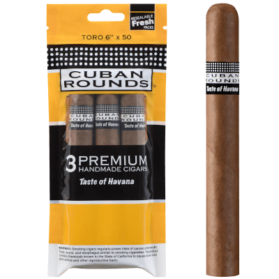 Cuban Rounds Natural Toro Fresh 3 Pack