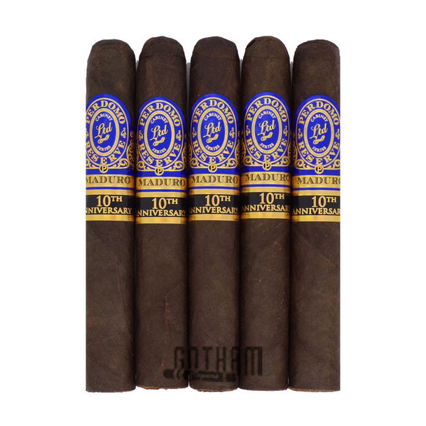 Perdomo Reserve 10th Anniversary Maduro Super Toro 5 Pack
