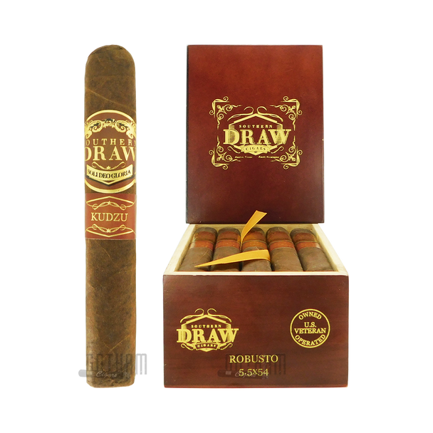 Southern Draw Kudzu Robusto Open Box and Stick