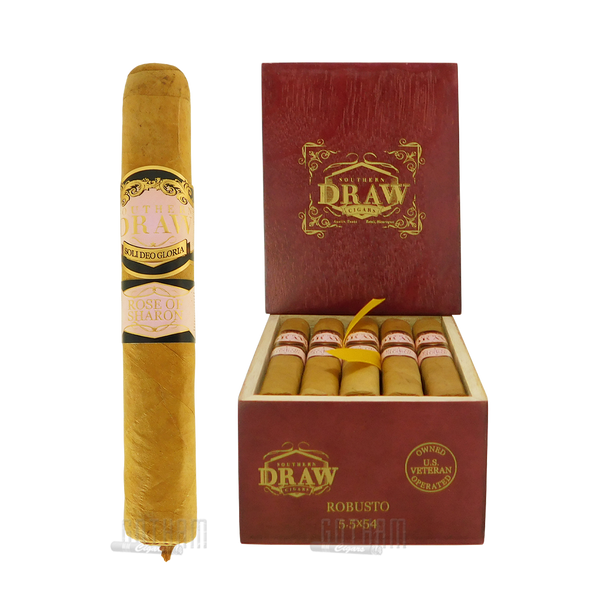 Southern Draw Rose Of Sharon Robusto Open Box and Stick
