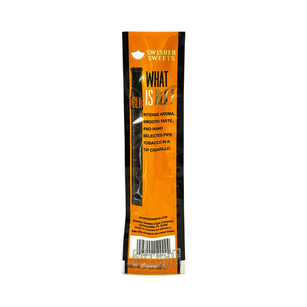Swisher Sweets BLK Tip Cigarillos Smooth Pouch Back