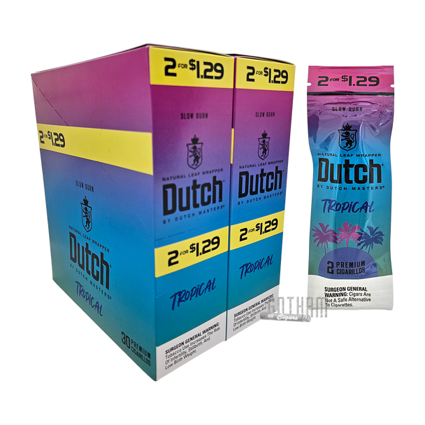 Dutch Masters Cigarillos Tropical Box and pouch