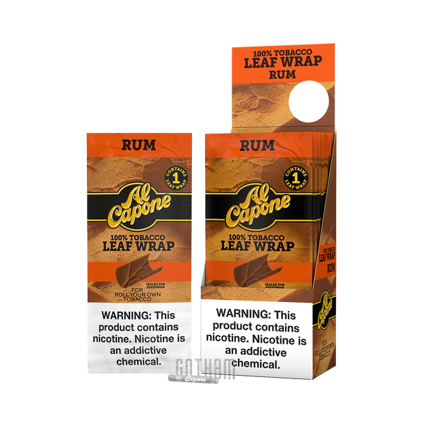 Al Capone Leaf Wrap Rum box with pouch