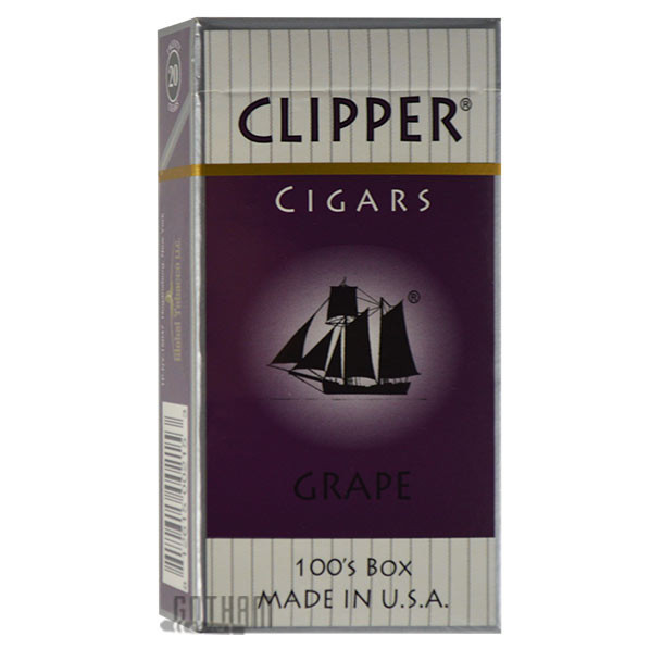 Clipper Filtered Cigars Grape 100's Pack