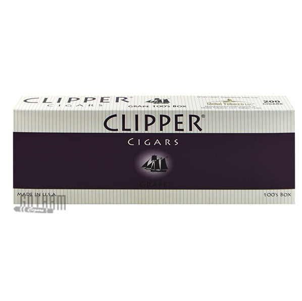 Clipper Filtered Cigars Grape 100's box