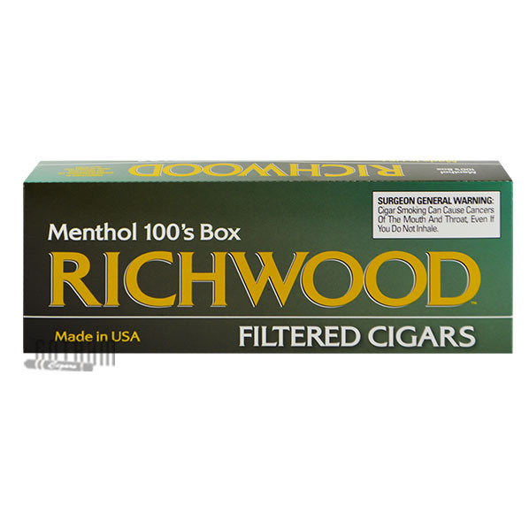 Richwood Filtered Cigars Menthol 100 carton
