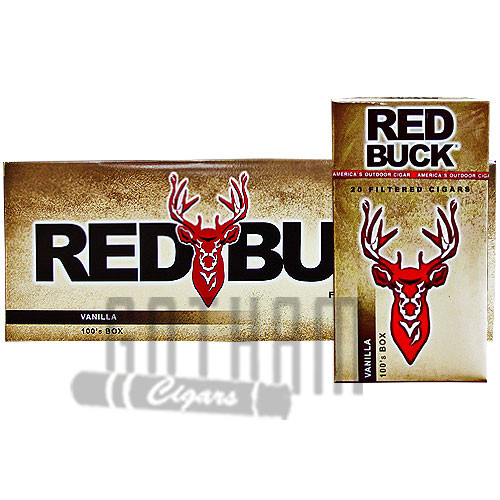Red Buck Cigars Filtered Vanilla Carton & Pack