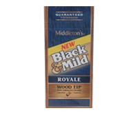 Black And Mild Wood Tip Royale Upright