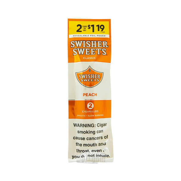 Swisher Sweets Cigarillos Peach front