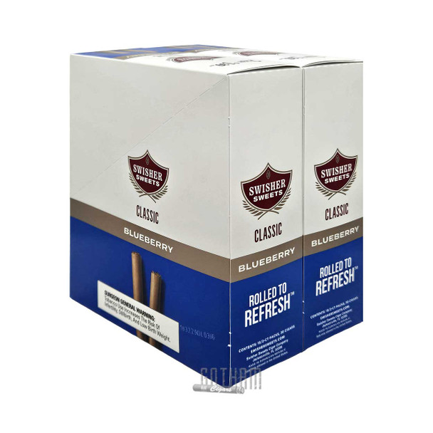 Swisher Sweets Cigarillos Blueberry box side