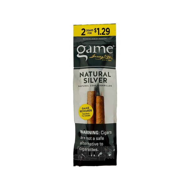 Game Cigarillos Silver Foil Pack