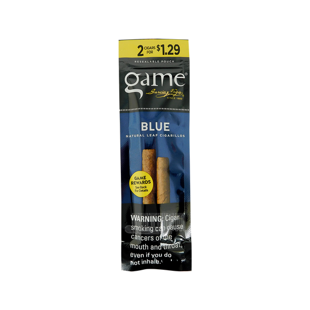 Game Cigarillos Blue Box Front