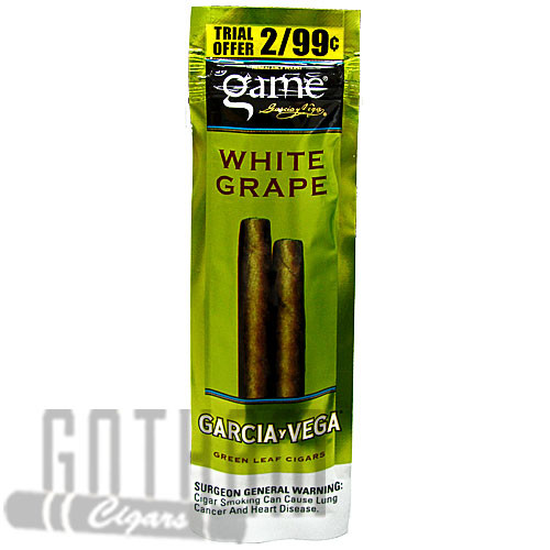 Game Cigarillos White Grape 2 for $0.99 Foilpack