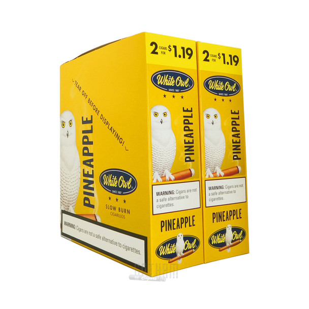White Owl Cigarillos Pineapple box