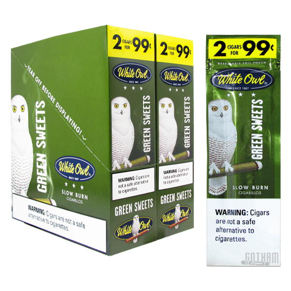 White Owl Cigarillos Green Sweets 2 for $0.99