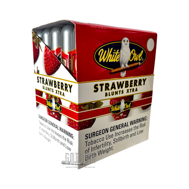 White Owl Blunts Xtra Strawberry - Box Side view