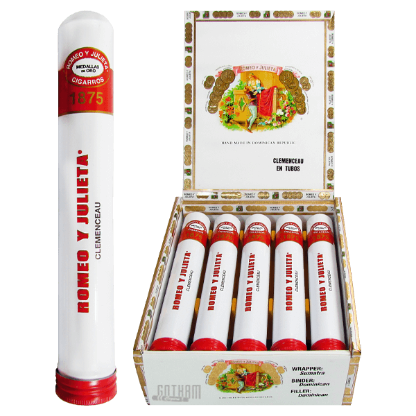 Romeo Y Julieta 1875 Clemenceau En Tubo Box and Stick