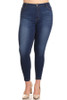 PLUS High Waist Denim Jean in Dark Wash