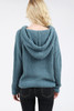 Blue Sage Chenille Hooded Pullover by POL