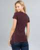 Mineral Washed Burgundy Screen Printed Tee Shirt