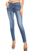 Full Length Mid Rise 5 Pocket Skinny Jean