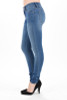 Kancan Mid Rise Med Wash Full Length Skinny Jean