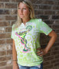 Salty Neon Green Bleached Tee