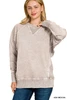 Zenana Ash Mocha Sweatshirt