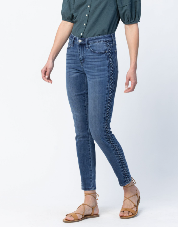 Judy Blue Plus HW Shield Back Pocket Slim Dark main image 1