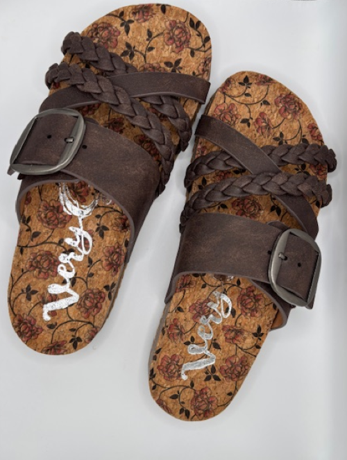 Nora-3 Chocolate Sandal by Very G - Paisley Pointe Boutique