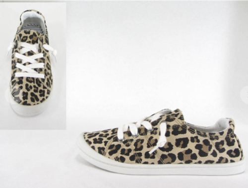 Leopard Sneaker with Laces