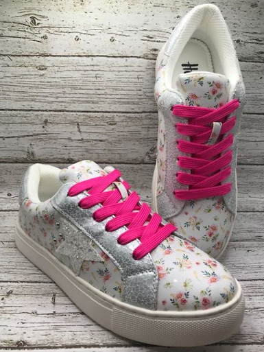 Corky Light Blue and White Sneakers