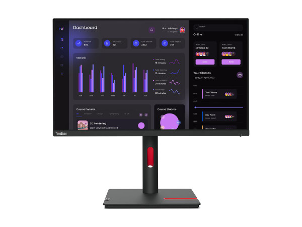 Lenovo ThinkVision T24i-30 - LED monitor - Full HD (1080p) - 24" (63CFMAT1US)