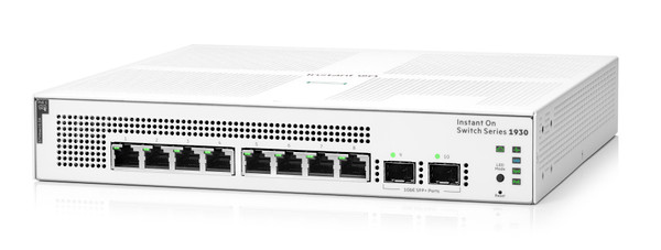 HPE NETWORKING INSTANT ON SWITCH 8P GIGABIT CL4 PoE 2P SFP 124W 1930 (JL681A#ABA)