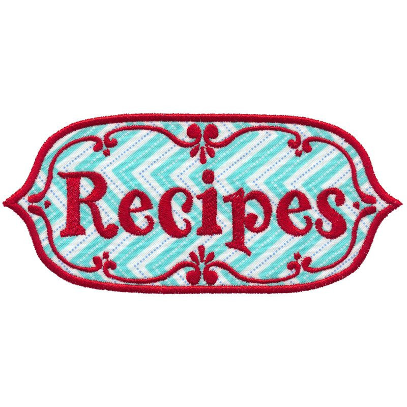 Recipe Label Applique