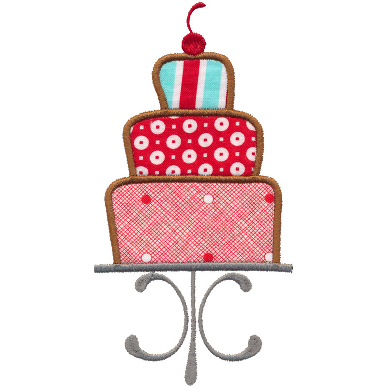 Cake Slice Applique Design