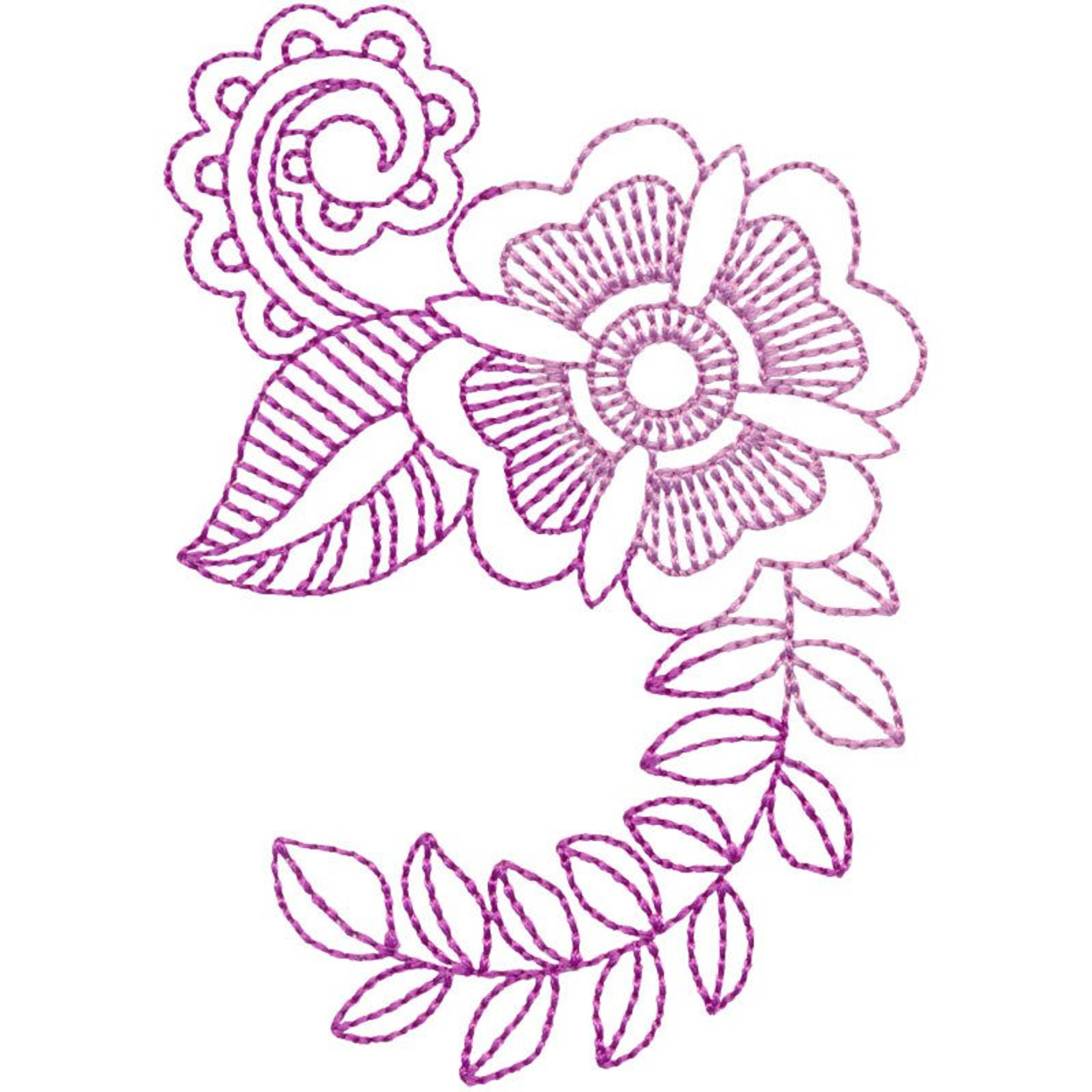 flower vine outline designs
